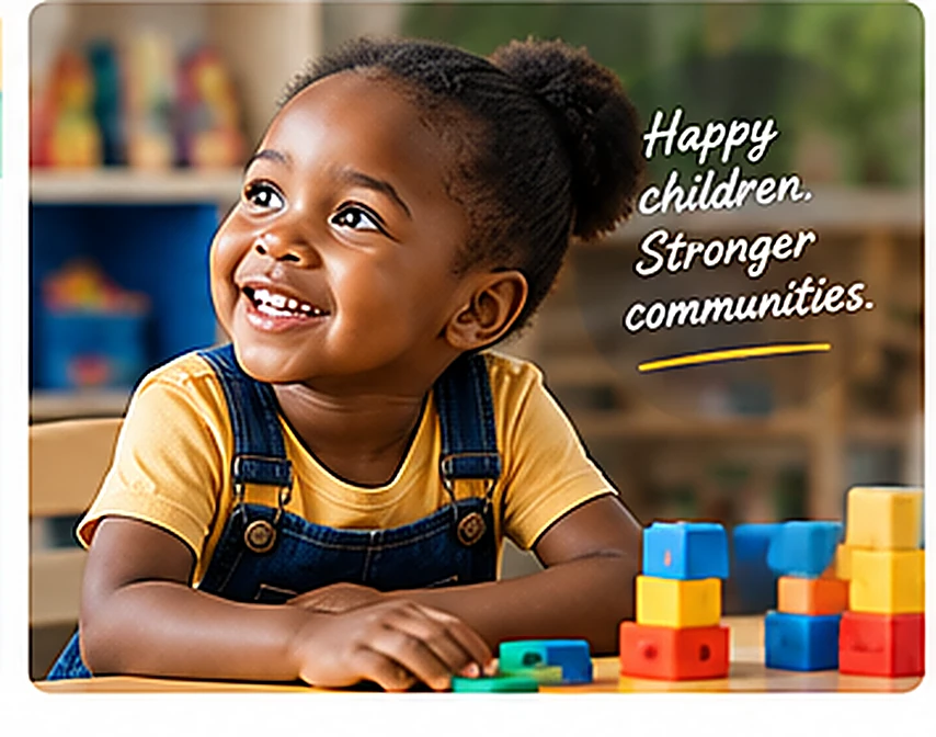 A happy child at a Cooco early learning centre